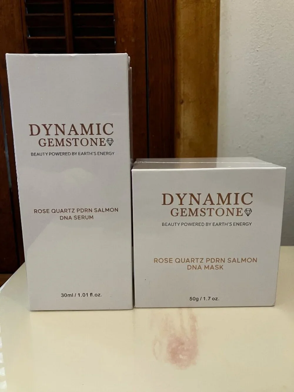 Dynamic Gemstone Rose Quartz PDRN Salmon DNA Mask & DNA Serum (Sealed)